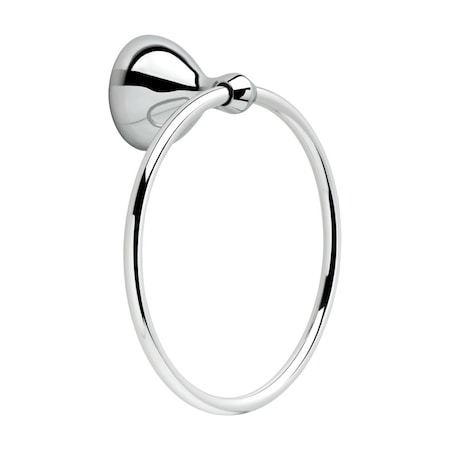 Liberty Hardware Delta Foundations Chrome Silver Towel Ring Die Cast Zinc FNDS46-PC